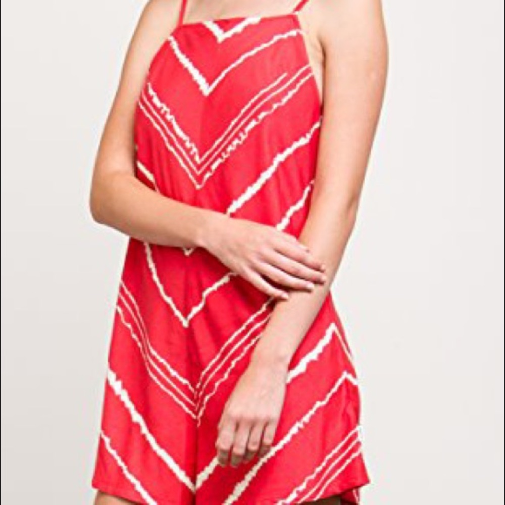 RVCA | Red/Orange Romper